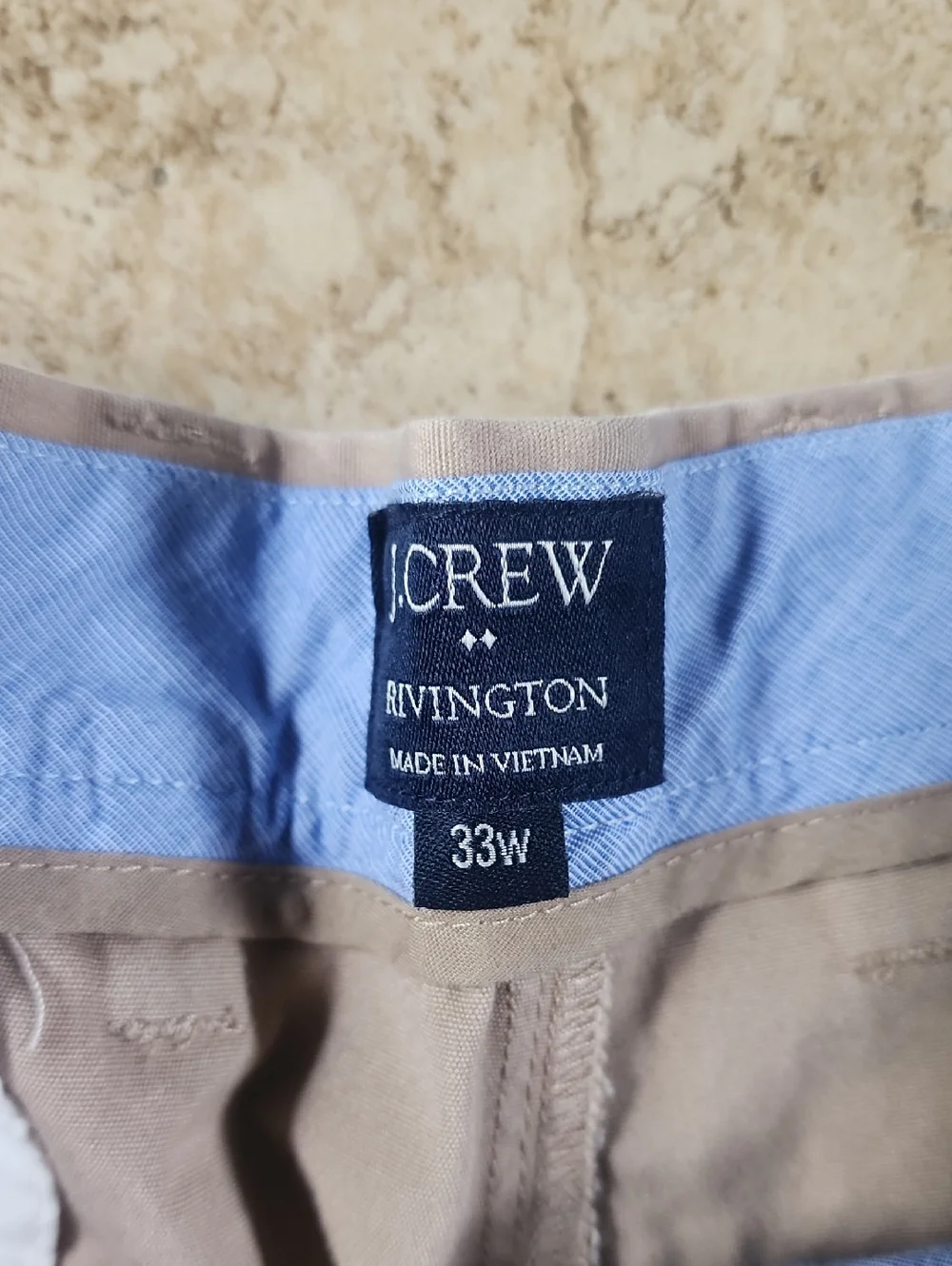 J. Crew Tan Flat-Front Cotton Shorts